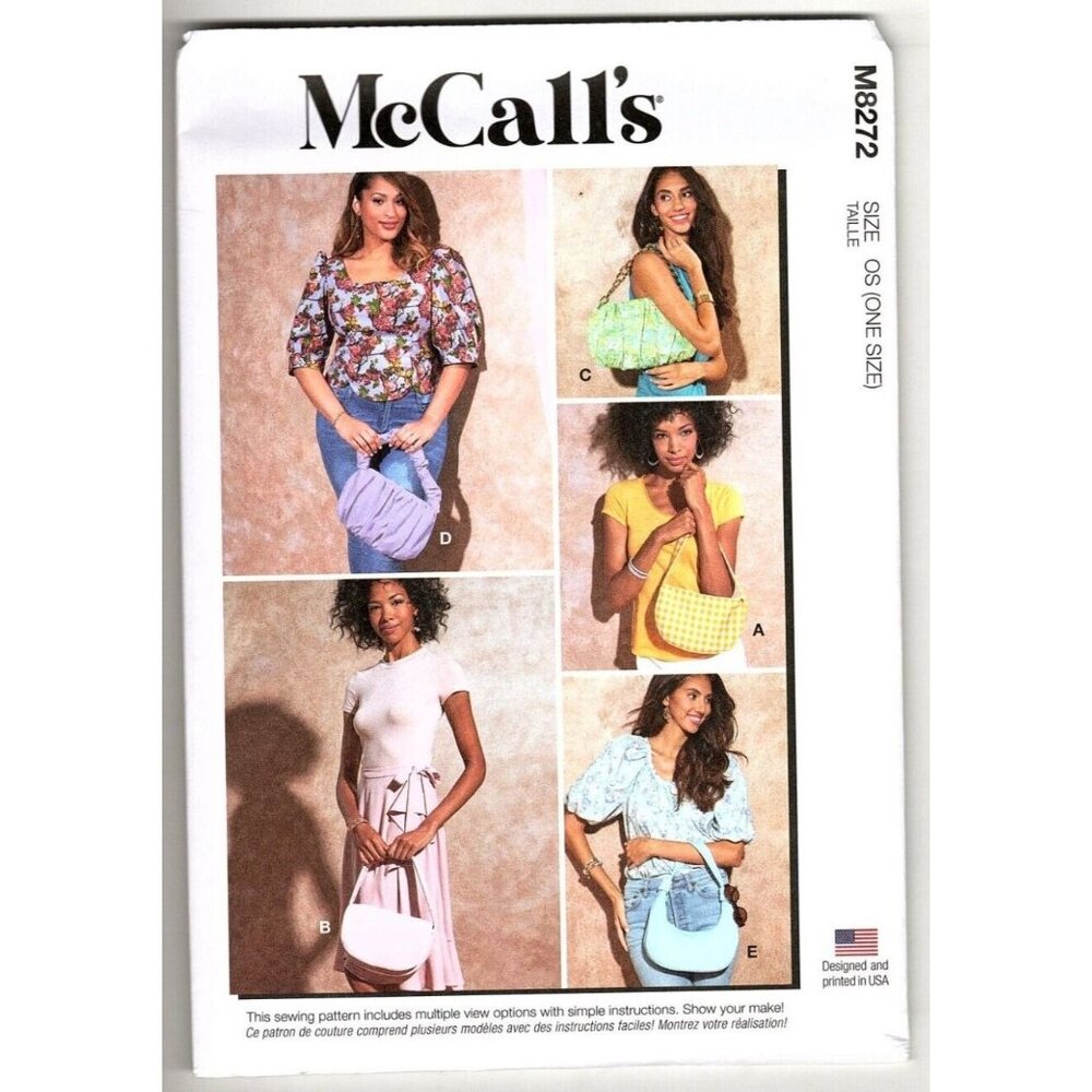 McCall's M8272 Purse and Handbag Uncut Sewing Pattern New